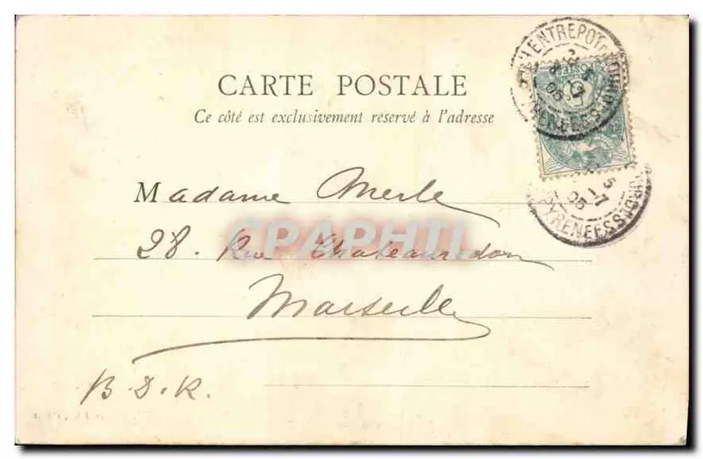 Lourdes — Parvis du Rosaire — Wydawca Z. Bourdier, n°26 - Rewers