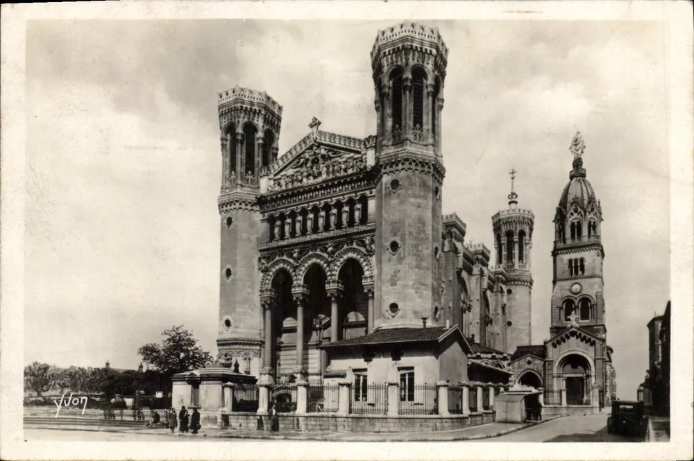 Basilika Notre-Dame de Fourvière — Lyon — Verlag Vidon, n° 7 - Vorderseite