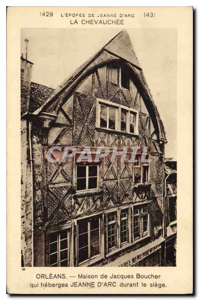 Orléans — Haus von Jacques Boucher, wo Joan of Arc während des Belagers blieb — Verleger Dillen & Cie, n° 36 - Vorderseite
