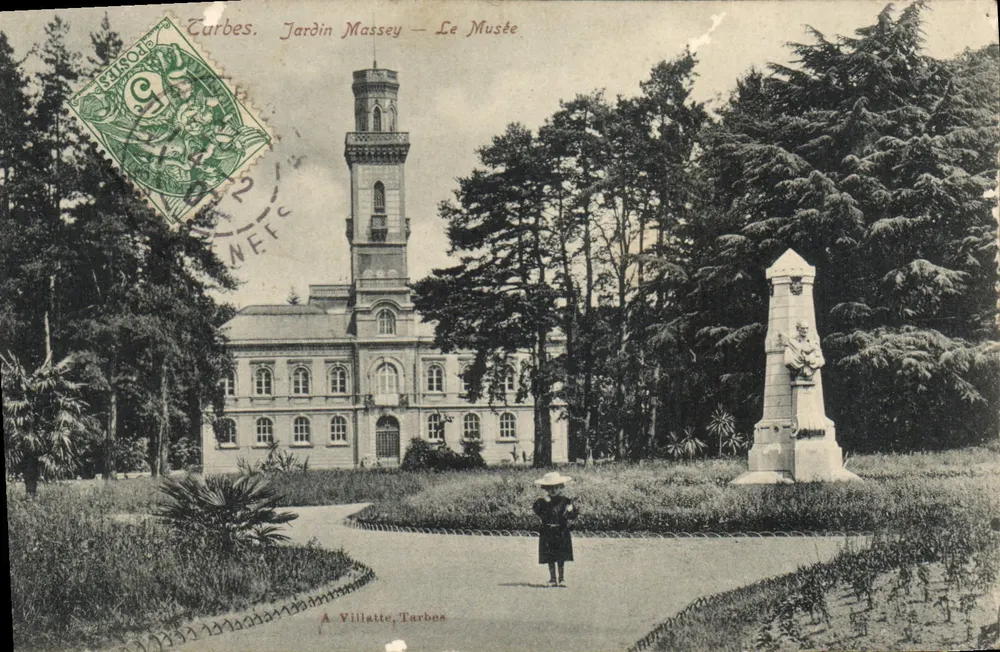 Tarbes. Jardim Massey — O Museu — A. Villatte, Tarbes - Frente