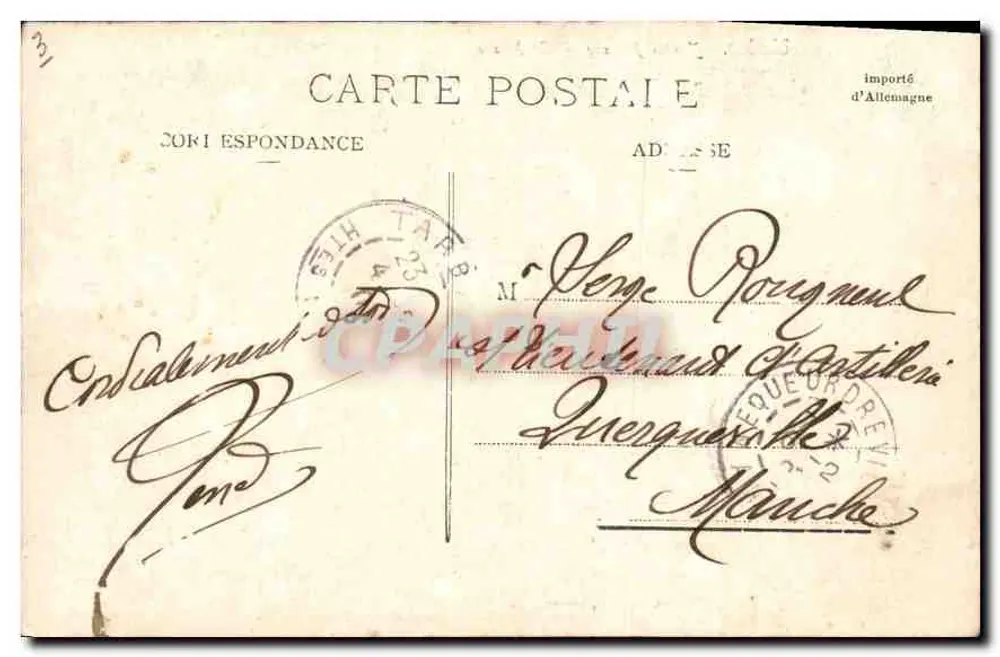 Tarbes. Jardim Massey — O Museu — A. Villatte, Tarbes - Verso
