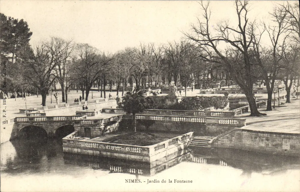 NIMES - Garten der Quelle — G. P. P., 128, rue Bonaparte, Paris - Vorderseite