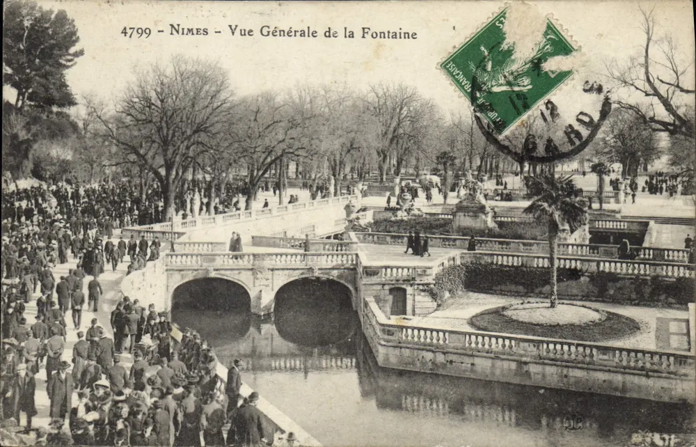 Nîmes - Allgemeine Ansicht der Fontaine — Verlag Nimes, n° 4799 - Vorderseite