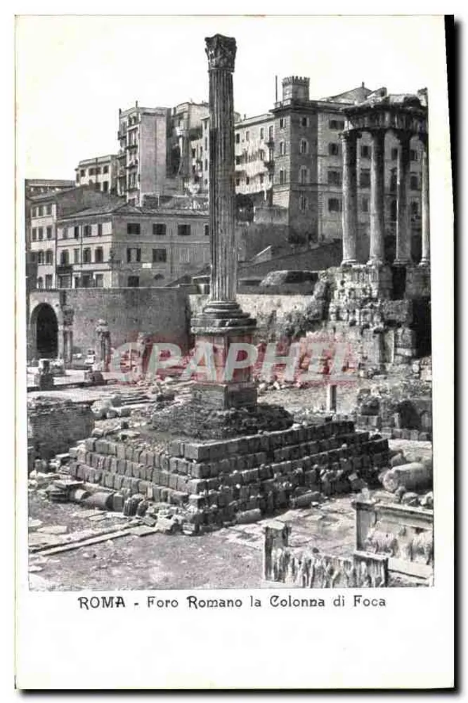 Rom - Forum Romanum die Säule von Foca — Verlag Cartolina Postale Italiana - Vorderseite