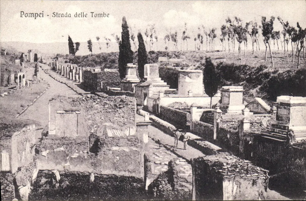 Pompeia - Strada delle Tombe — editor Grand Hôtel Suisse, n° 27736 - Frente