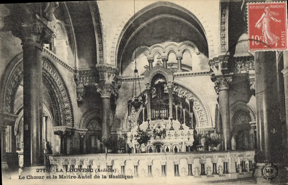 La Louvesc (Ardèche) — Der Chor und der Hauptaltar der Basilika — Verlag MR - Vorderseite