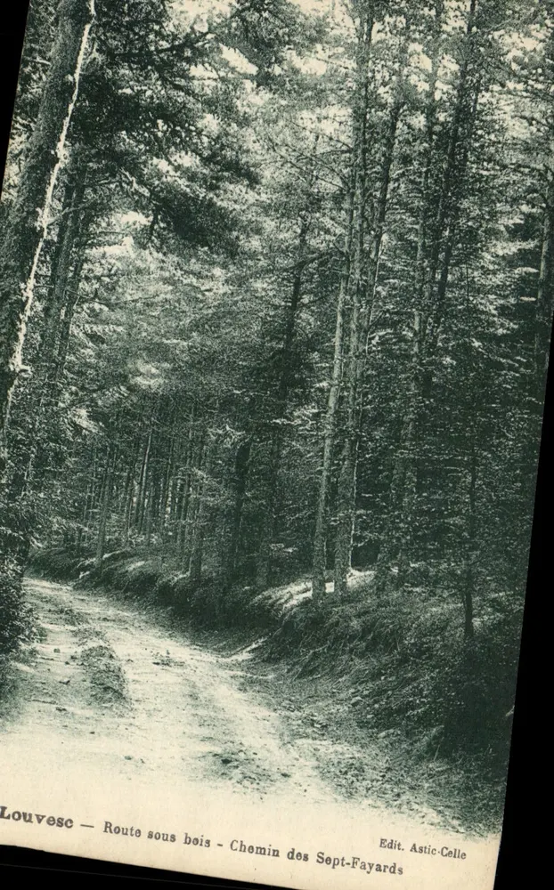 Louveisc — Waldstraße — Chemin des Sept-Fayards — Edit. Astic-Celle - Vorderseite