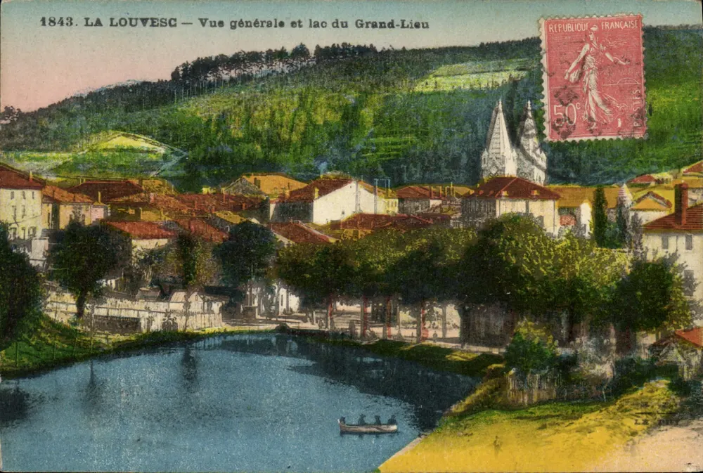 La Louvesc — Allgemeiner Blick und See Grand-Lieu — Verlag nicht sichtbar - Vorderseite