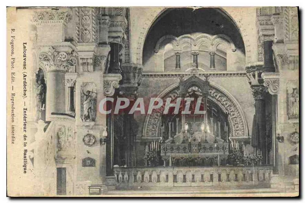 Interior da Basílica — Lalouvesc (Ardèche) — R. Fogeron, Fot. Klii - Frente
