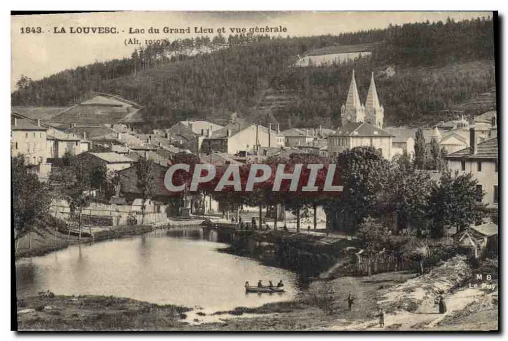 La Louvesc - See du Grand Lieu und allgemeiner Blick — M.B. Le Puy - Vorderseite