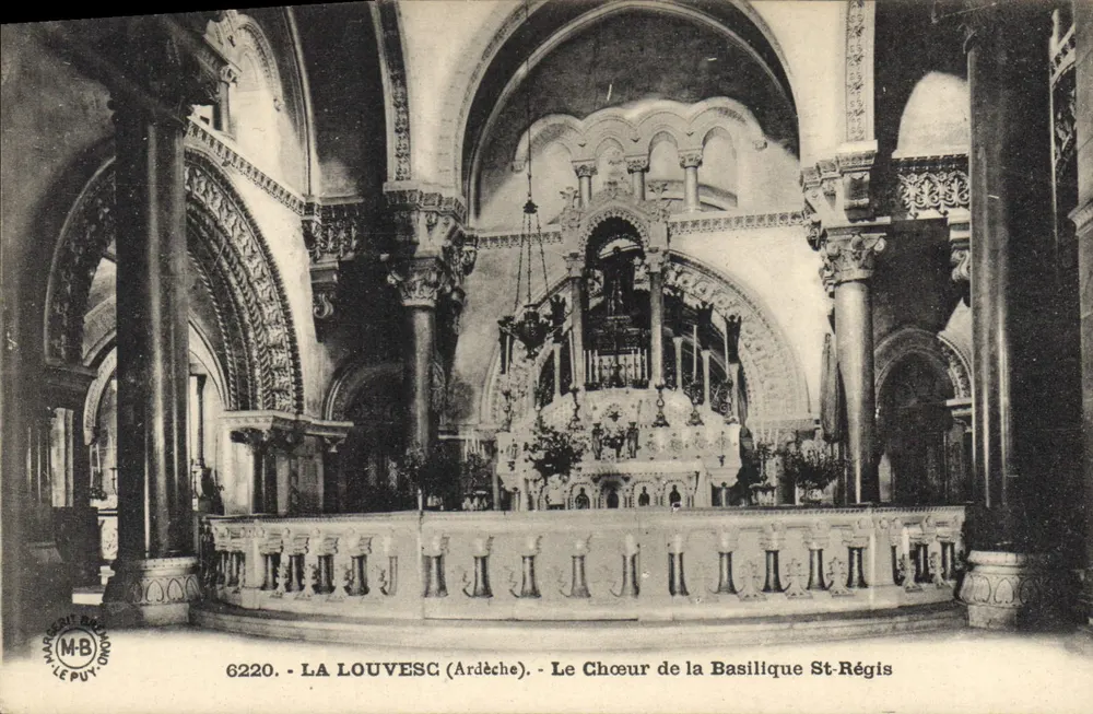 La Louvesc (Ardèche) — Der Chor der Basilika St-Régis — Éditions Marguerit-Bremont, Le Puy - Vorderseite