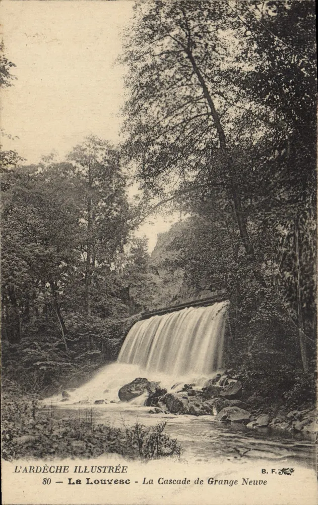 Der Wasserfall von Grange Neuve — Louviersc, Ardèche — L'ARDÈCHE ILLUSTRÉE, n°80 - Vorderseite