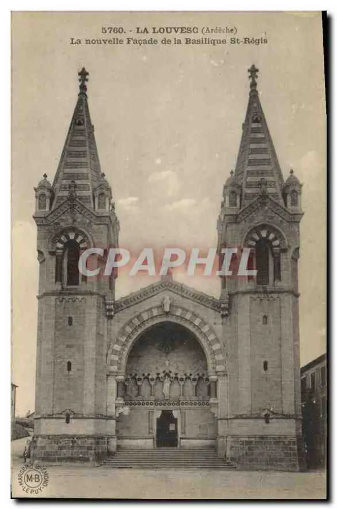 Die neue Fassade der Basilika St-Régis — Louvesc (Ardèche) — Editions M.B. Le Puy - Vorderseite