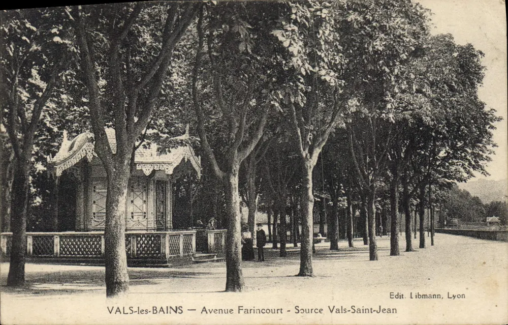 Vals-les-Bains — Avenue Farincourt — Quelle Vals-Saint-Jean — Edit. Libmann, Lyon - Vorderseite