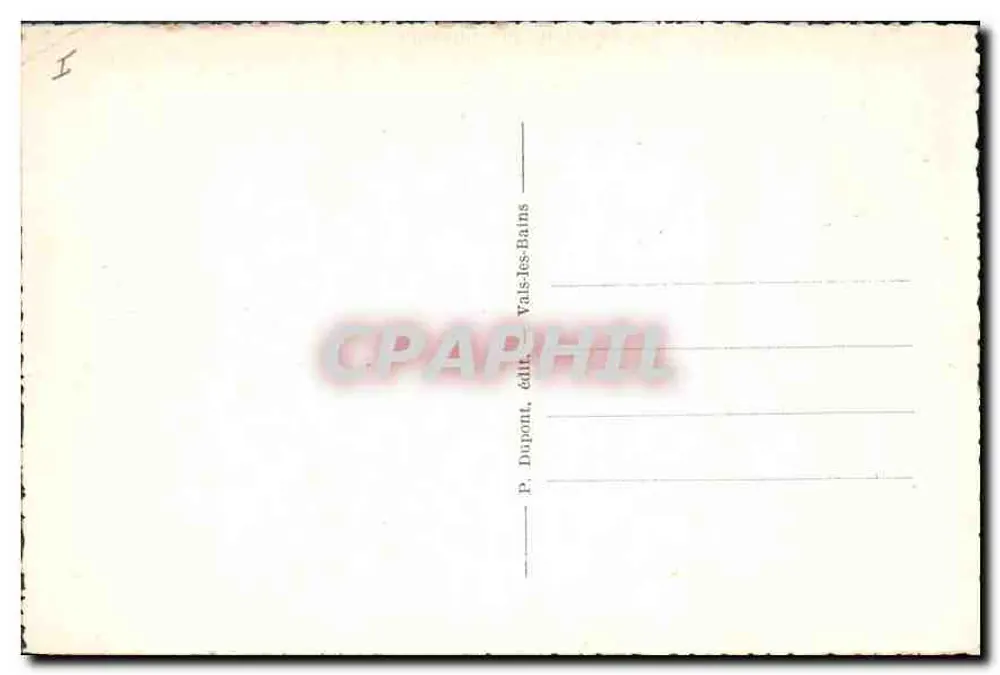 Valls-les-Bains — Buvette da Fonte Précleuse — P. Dupont, editor - Verso