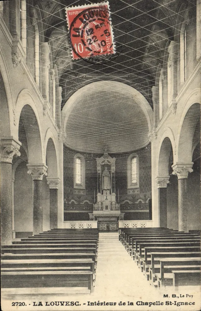 La Louvesc - Interior da Capela St-Ignace — M. B., Le Puy - Frente