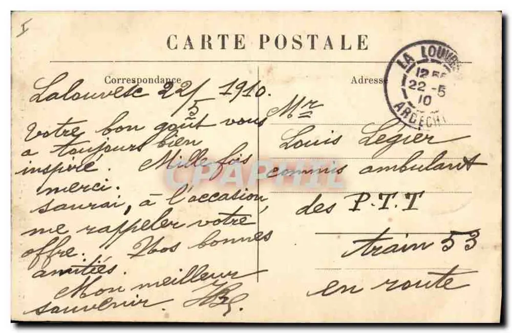 La Louvesc - Interior da Capela St-Ignace — M. B., Le Puy - Verso