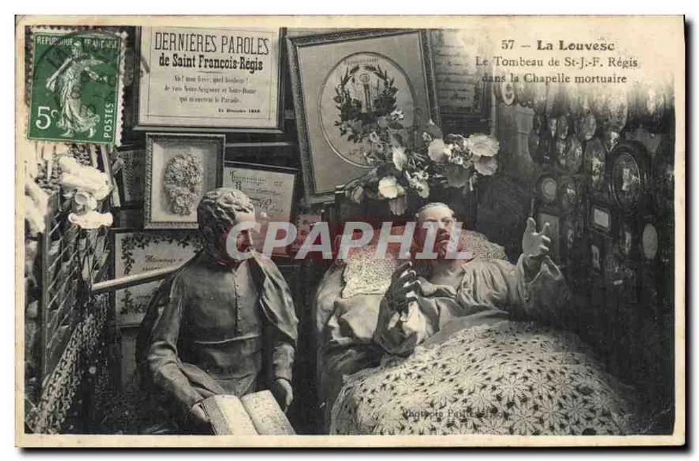 La Louvesc — Das Grab von St-J.-F. Régis in der Totenkapelle — Verlag: V. P. P. (Nr. 57) - Vorderseite