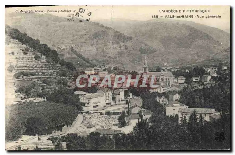 Vals-les-Bains — Vue générale — C. Artige fils, éditeur, Aubenas (Ardèche) - Vorderseite