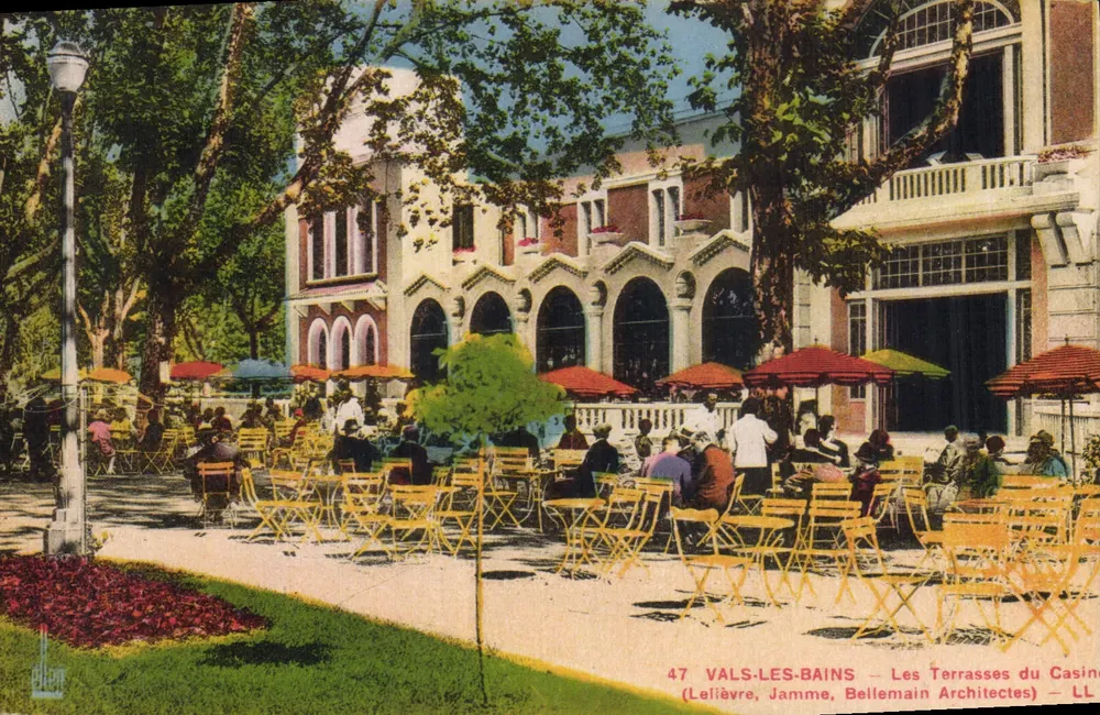 Vals-les-Bains — Die Terrassen des Casinos — Lelièvre, Jamme, Bellemain Architekten - Vorderseite
