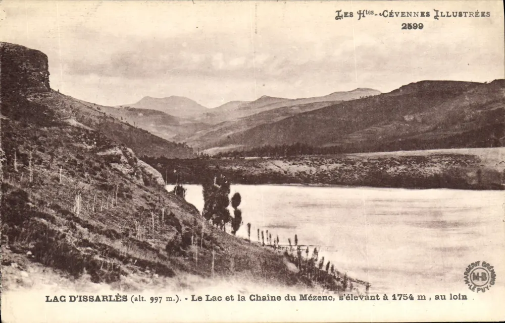 See Issarlès — Blick auf den See und die Kette des Mézeno — Les Htés-Cévennes Illustrées n°2599 - Vorderseite