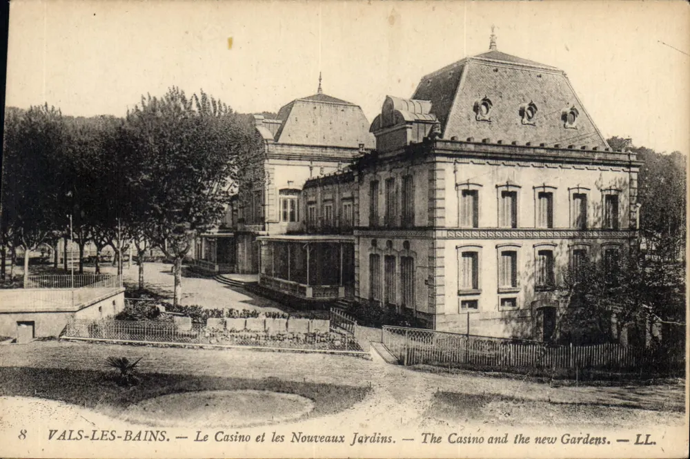 Vals-les-Bains — Das Casino und die neuen Gärten — LL. n°8 - Vorderseite