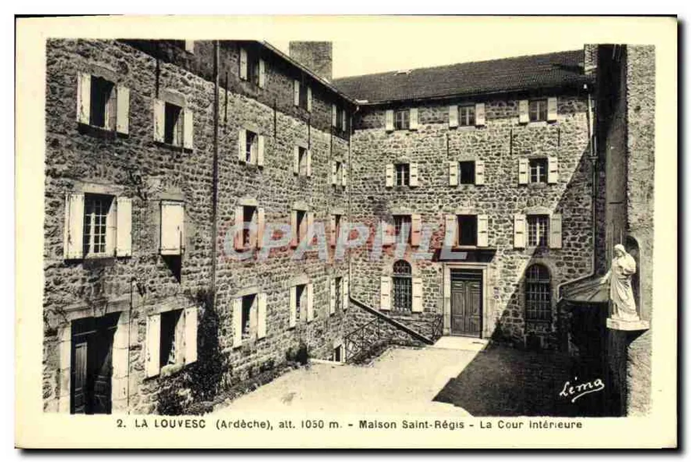 La Louvesc (Ardèche), H. 1050 m. — Maison Saint-Régis — Die Innenhof — Léma - Vorderseite
