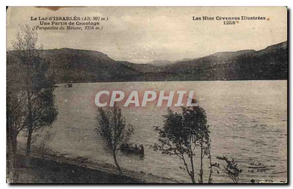 See Issarlès (Höhe 997 m) — Eine Kanufahrt — Illustrierte Hochcévennes 1258 - Vorderseite