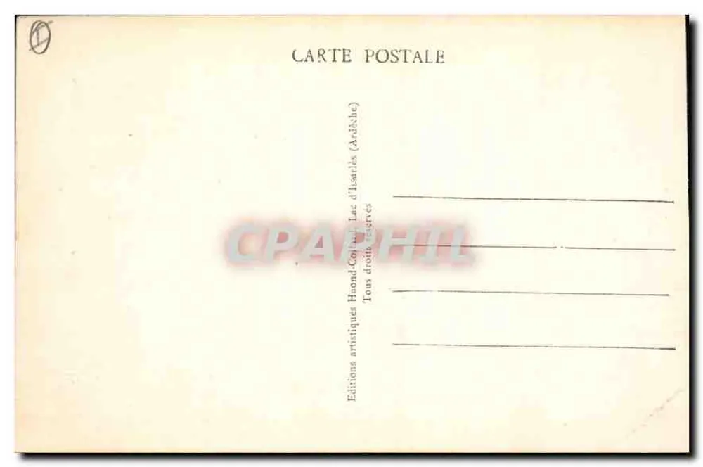 See Issarlès (Ardèche) — Panoramablick — Éditions Haond, Nr. 80 - Rückseite