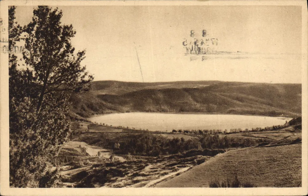See Issarlès — Panoramablick — Künstleredition Hiram-Collard - Vorderseite