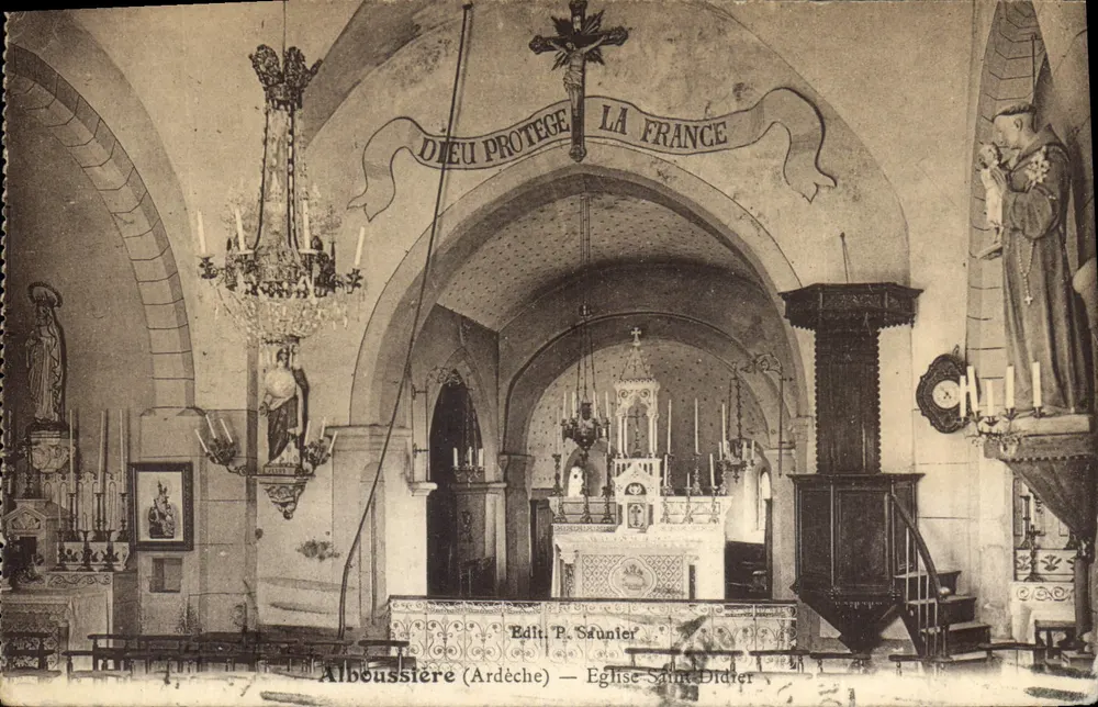 Alboussière (Ardèche) — Kirche Saint-Diéter — Éd. P. Staunler - Vorderseite