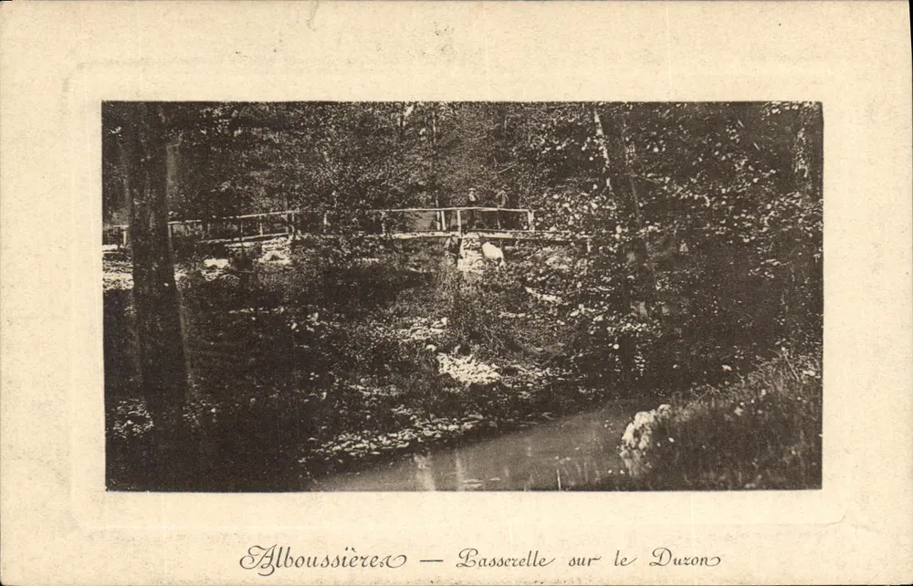 Alboussière — Basserelle am Duzon - Vorderseite