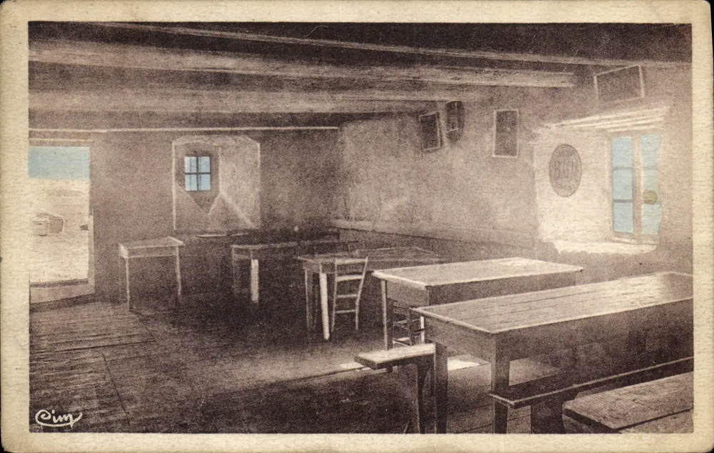 Esszimmer der Auberge Peyrebeille — Ardèche — Verlag Cimy - Vorderseite