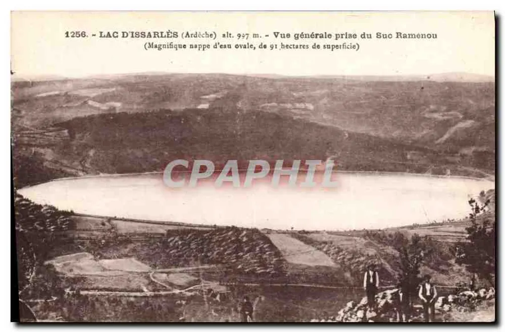 See Issarlès (Ardèche) — allgemeiner Blick vom Suc Ramenou — n° 1258 - Vorderseite