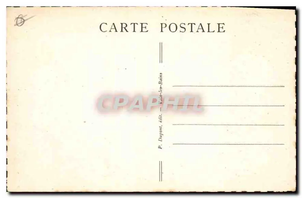 Die Auberge de Peyrebeille — pittoresche Ardèche — P. Dupont, Verlag - Vals-les-Bains - Rückseite