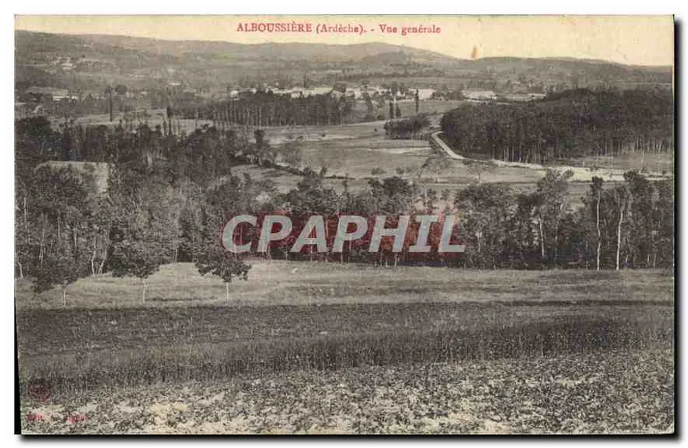 Alboussière (Ardèche) — Vista generale — Editore sconosciuto, numero di serie non visibile - Recto