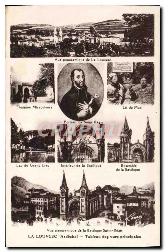 La Louvesc (Ardèche) — Tableau der Hauptansichten — Romas - Vorderseite