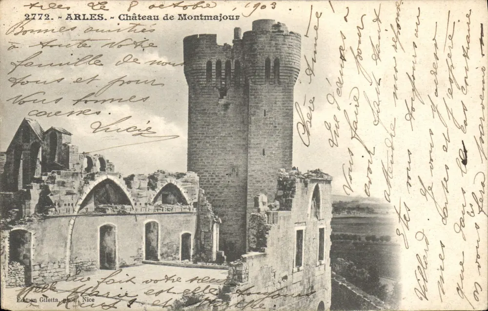 Arles — Castelo de Montmajour — Edição Gilletta, Nice, n°2772 - Frente