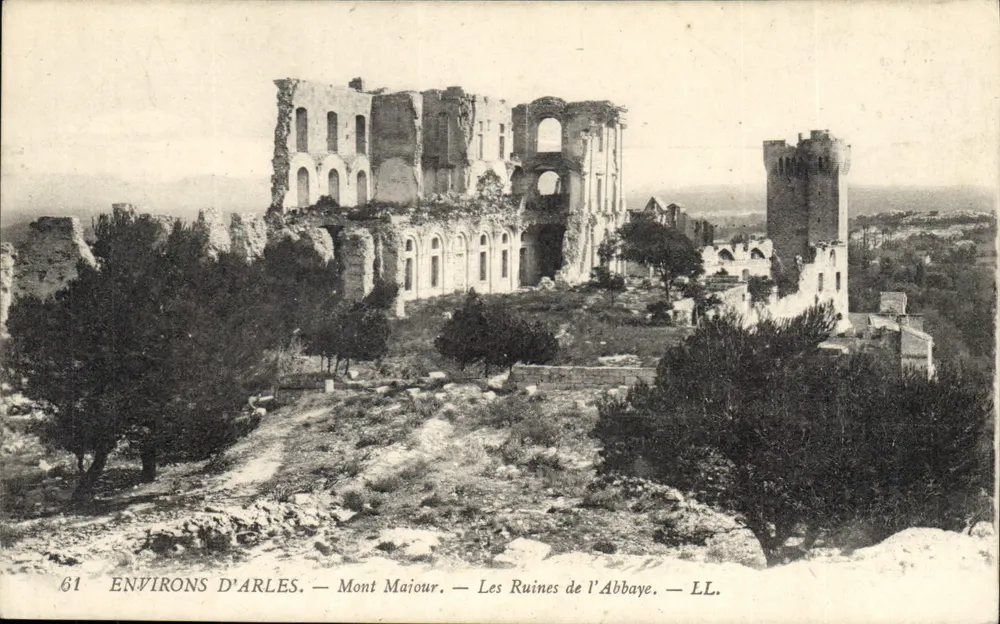 Mont Majour — Die Ruinen der Abtei — LL. — N°61 - Vorderseite