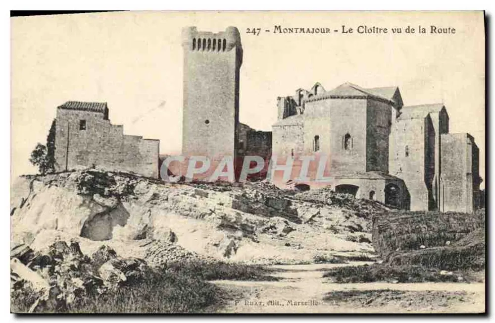 Montmajour - O Claustro visto da Estrada — P. Ruxy, editor, Marselha — n° 247 - Frente