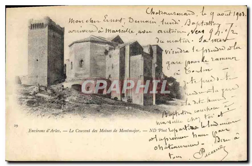 Arredores de Arles — O Mosteiro dos Monges de Montmajour — ND Phot - Frente