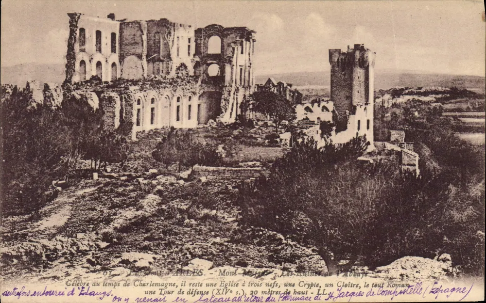 Arles - Mont Major - Die Ruinen der Abtei - Vorderseite