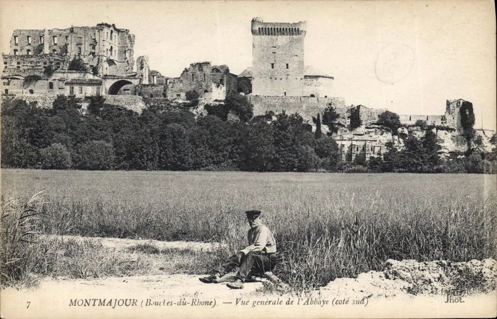 Montmajour (Bouches-du-Rhône) — allgemeiner Blick auf die Abtei (Südseite) - Vorderseite