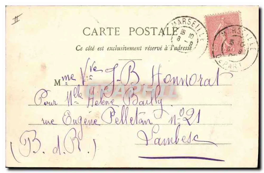 Arles - Kasteel van Montmajour — Uitgave Giletta, Nizza, n° 2772 - Achterkant