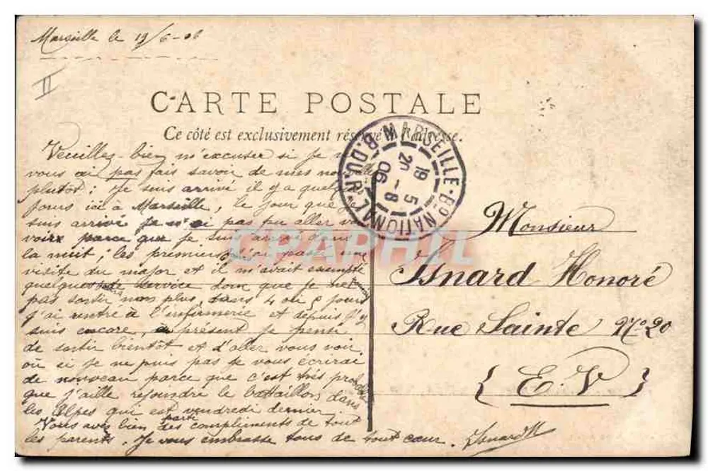 Arredores de Arles, MONTMAJOUR — Vista Geral — Edições J. Brun & Cie, Carpentras - Verso
