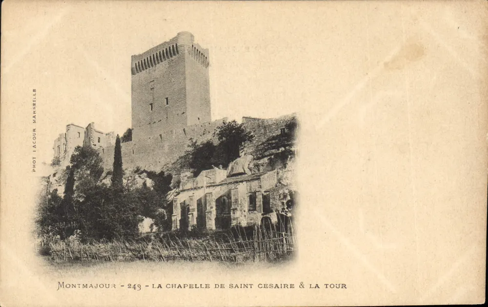 Montmajour — Die Kapelle Saint-Césaire & die Turm — Fot. Tacour Marseille, n°243 - Vorderseite