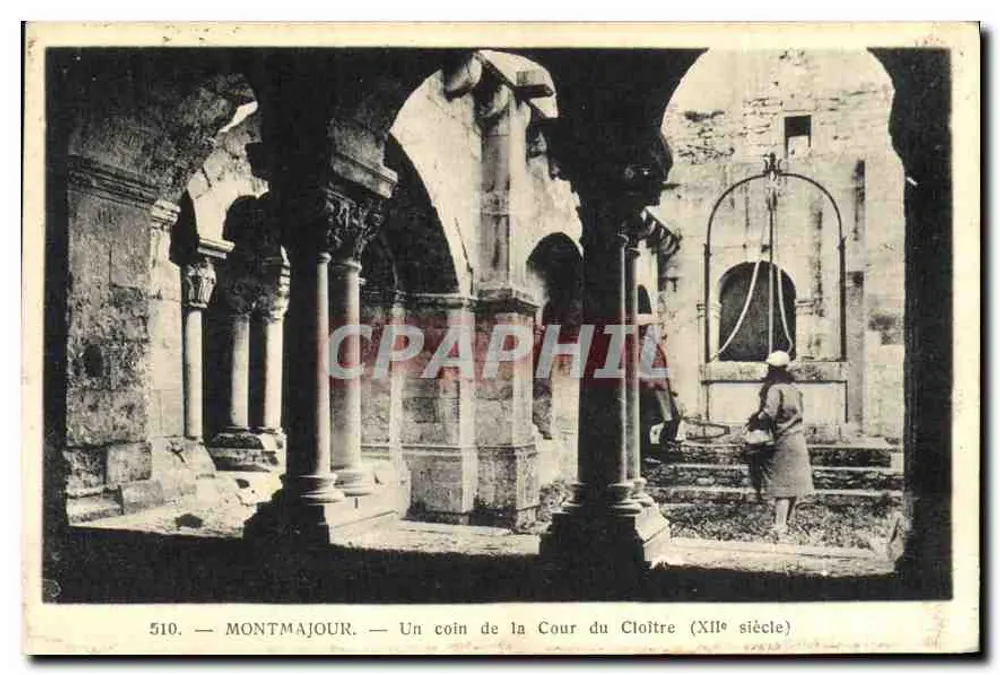 Montmajour — Ein Stück der Cloisterhof (12. Jahrhundert) — Foto George Arles, n° 510 - Vorderseite