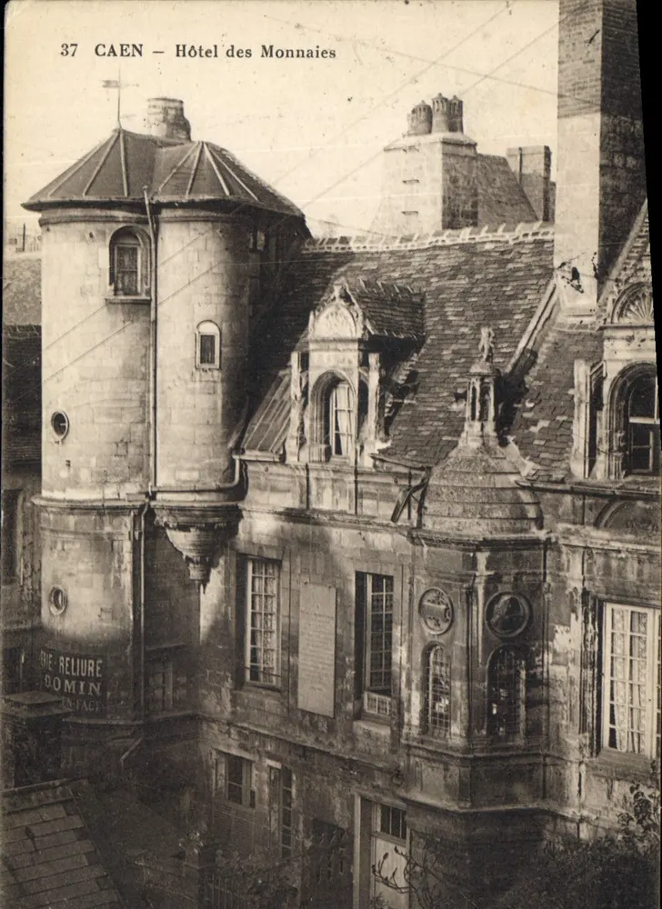 Caen — Hotel das Moedas — editor desconhecido, n° 37 - Frente