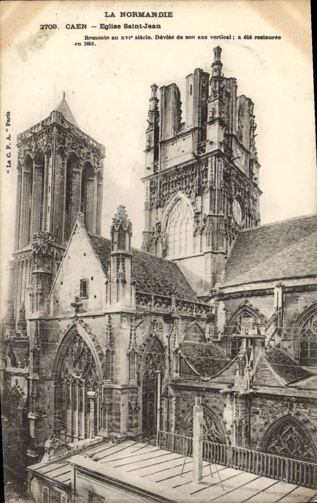 Caen — Kirche Saint-Jean — Antike Ansichtskarte Paris n°2709 - Vorderseite