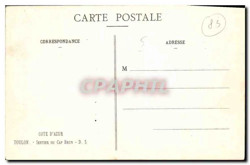 Sentier du Cap Brun — Toulon, Côte d'Azur — editor D.S. - Verso